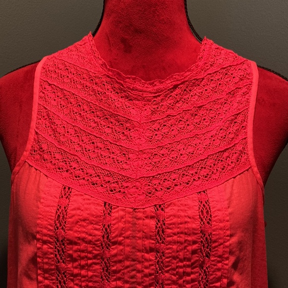 Gap Coral Cotton Top Size Small - Picture 2 of 13